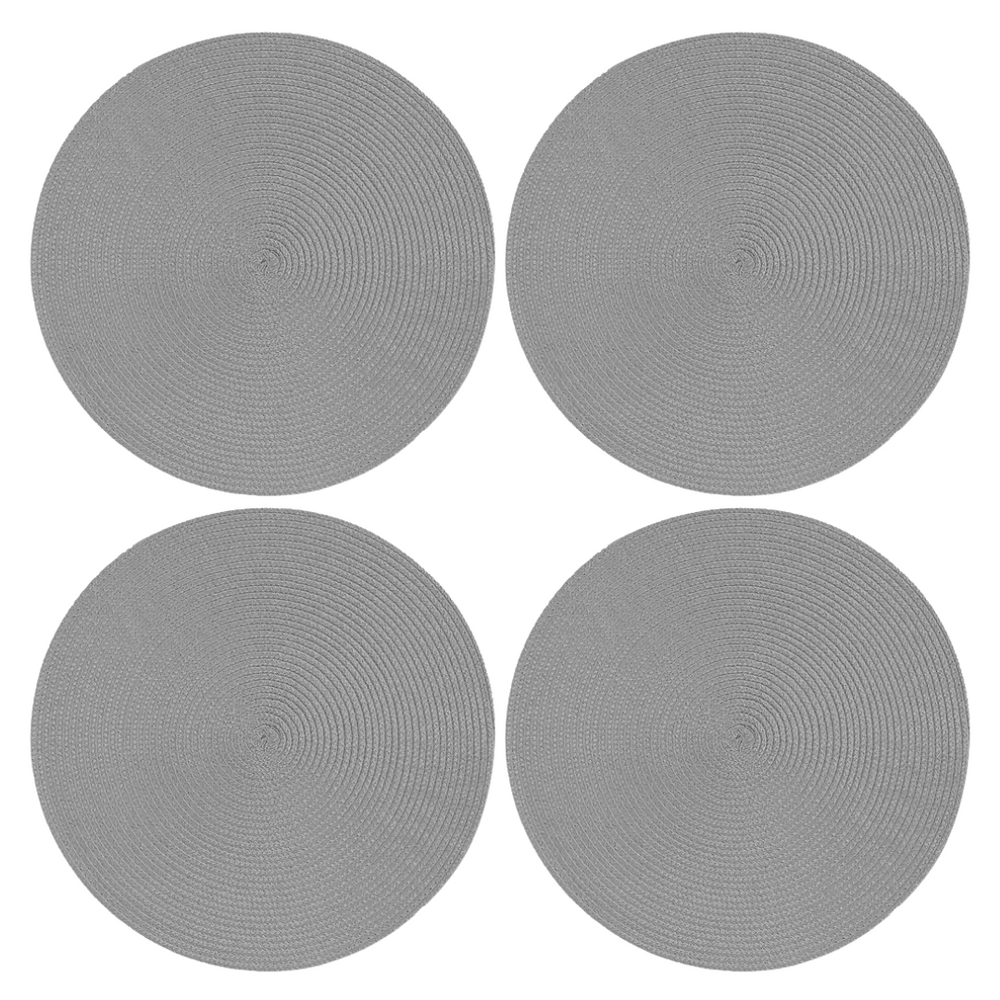 Jogo Americano Redondo Grafite GZT