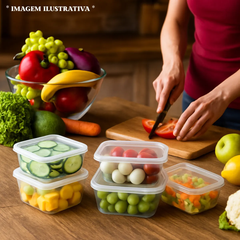 10 Potes 500 Ml Transparente Marmita Fitnees Bpa Free Marmita Reutilizável