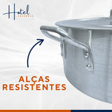 Caçarola Hotel Reta N36 Aluminio Cajamac