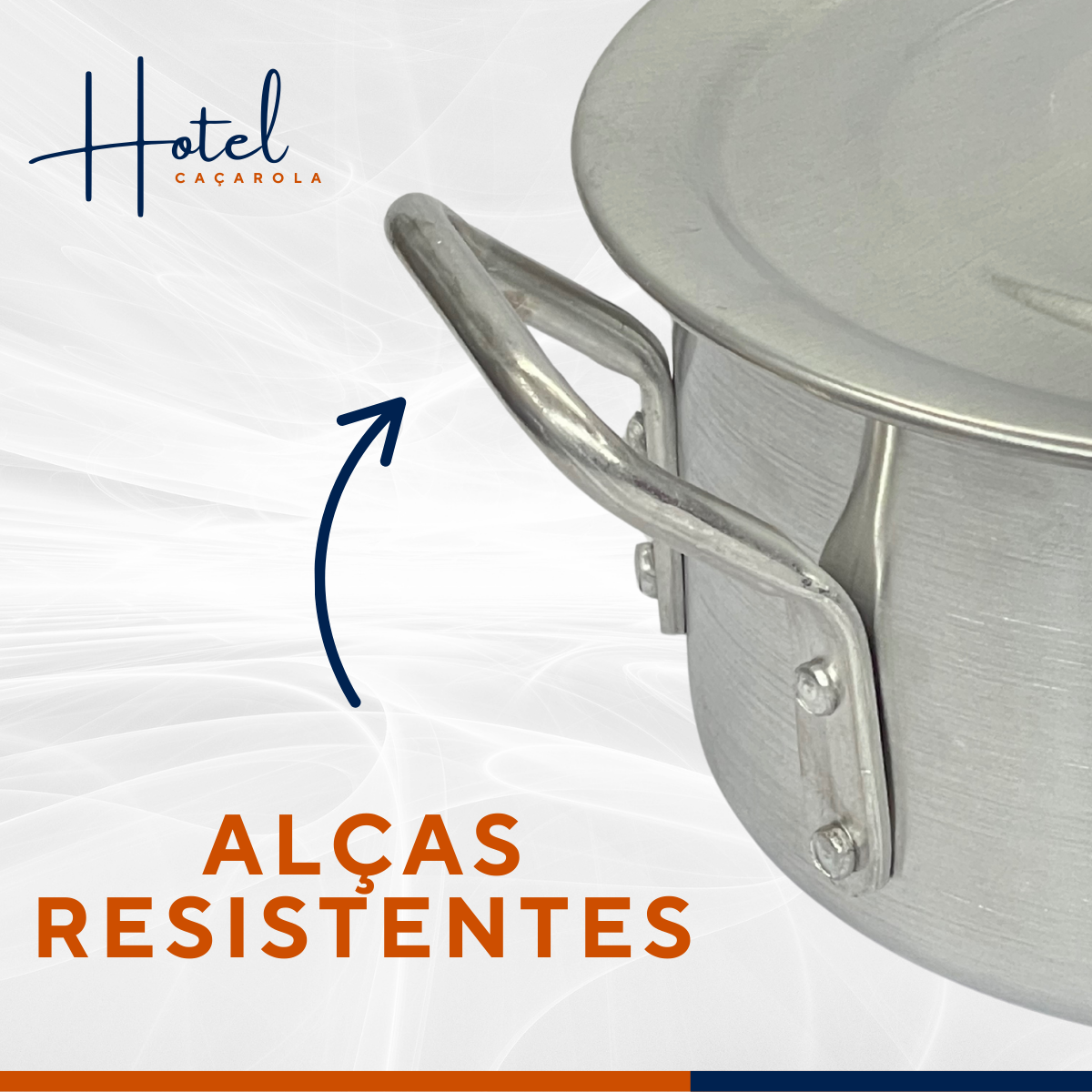 Caçarola Hotel Reta N20 Aluminio - A Gourmet