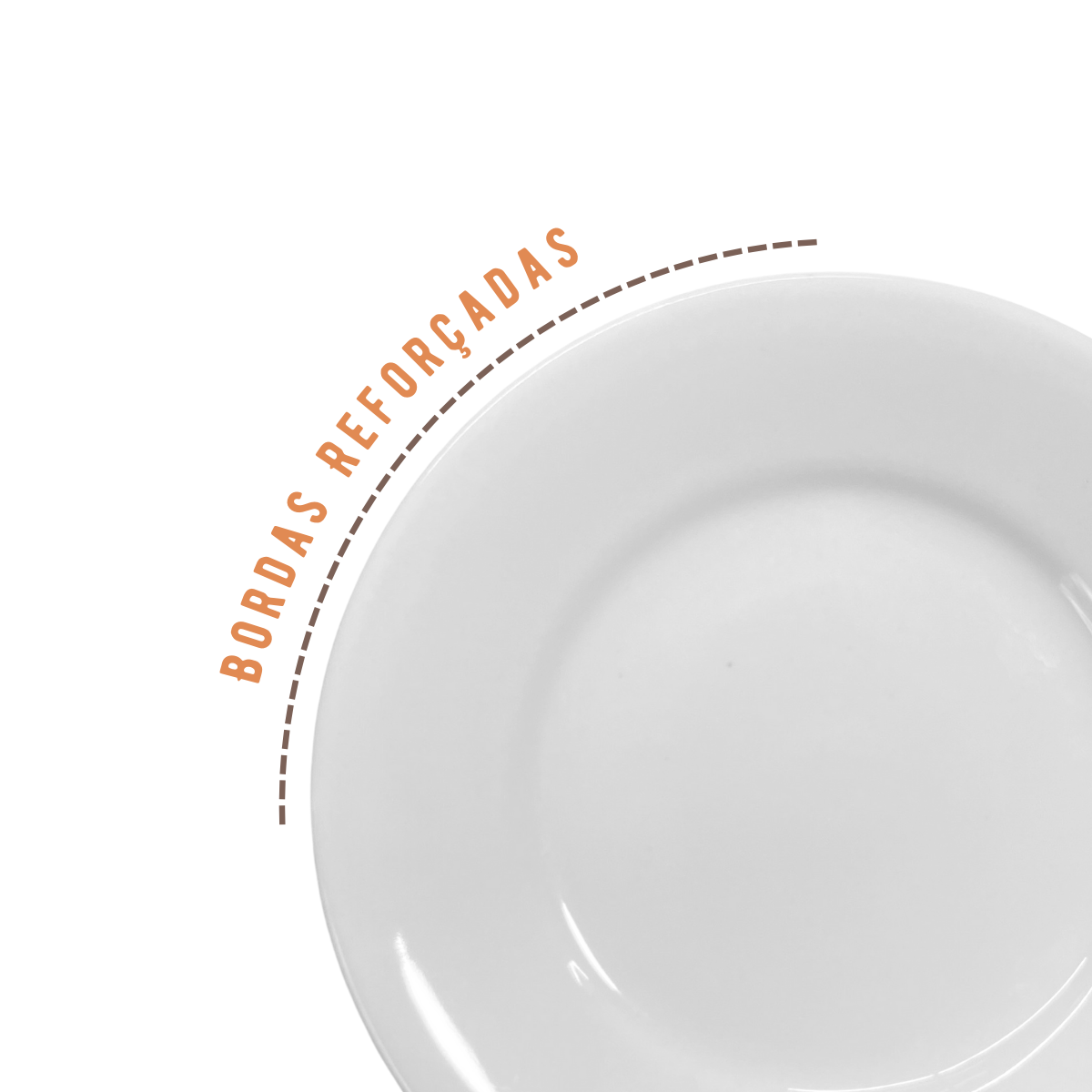 Prato Porcelana Pão 16,5cm 2°Linha
