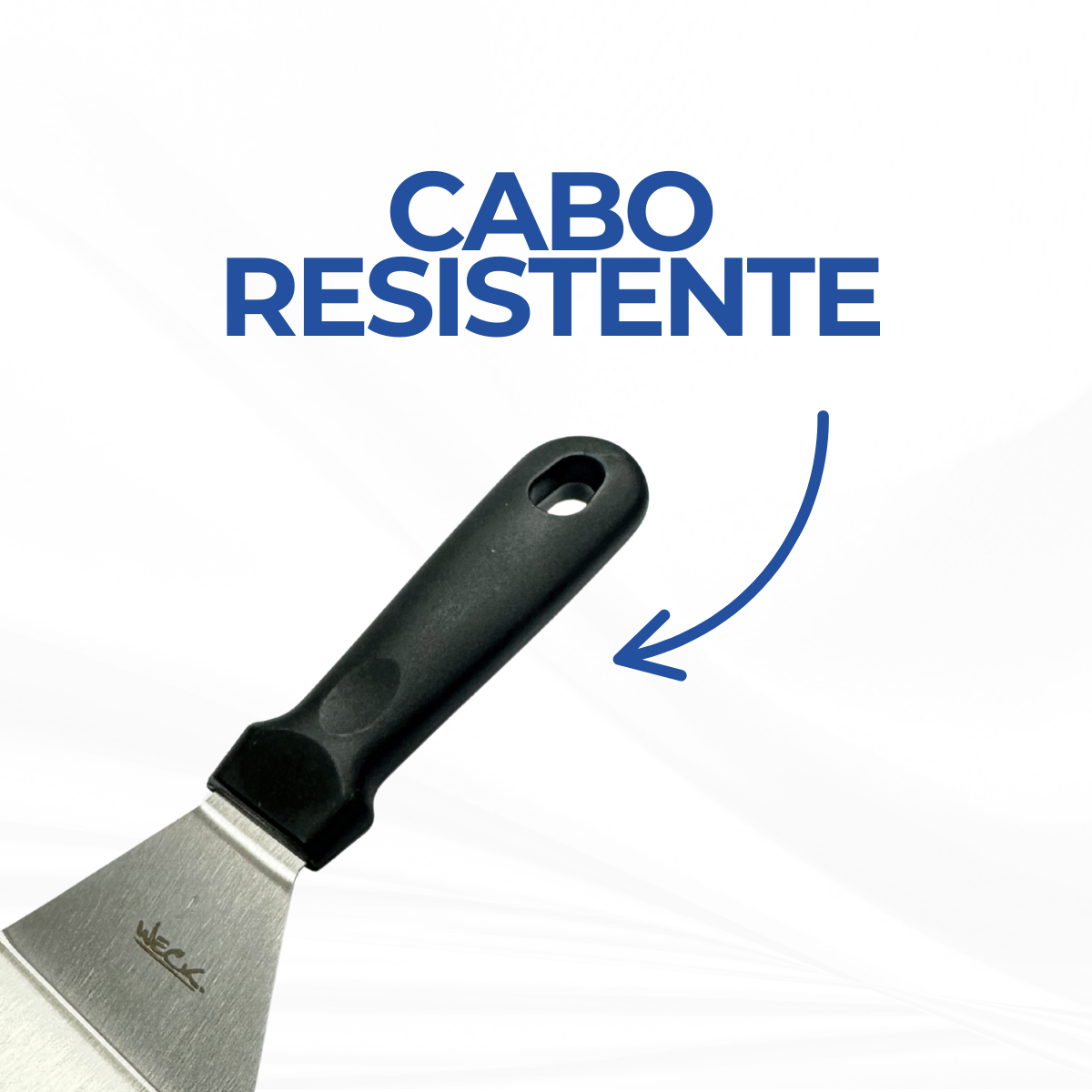 Espátula Curva Aço Inox - A Gourmet