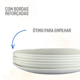 Prato Sobremesa 19cm Vidro - A Gourmet