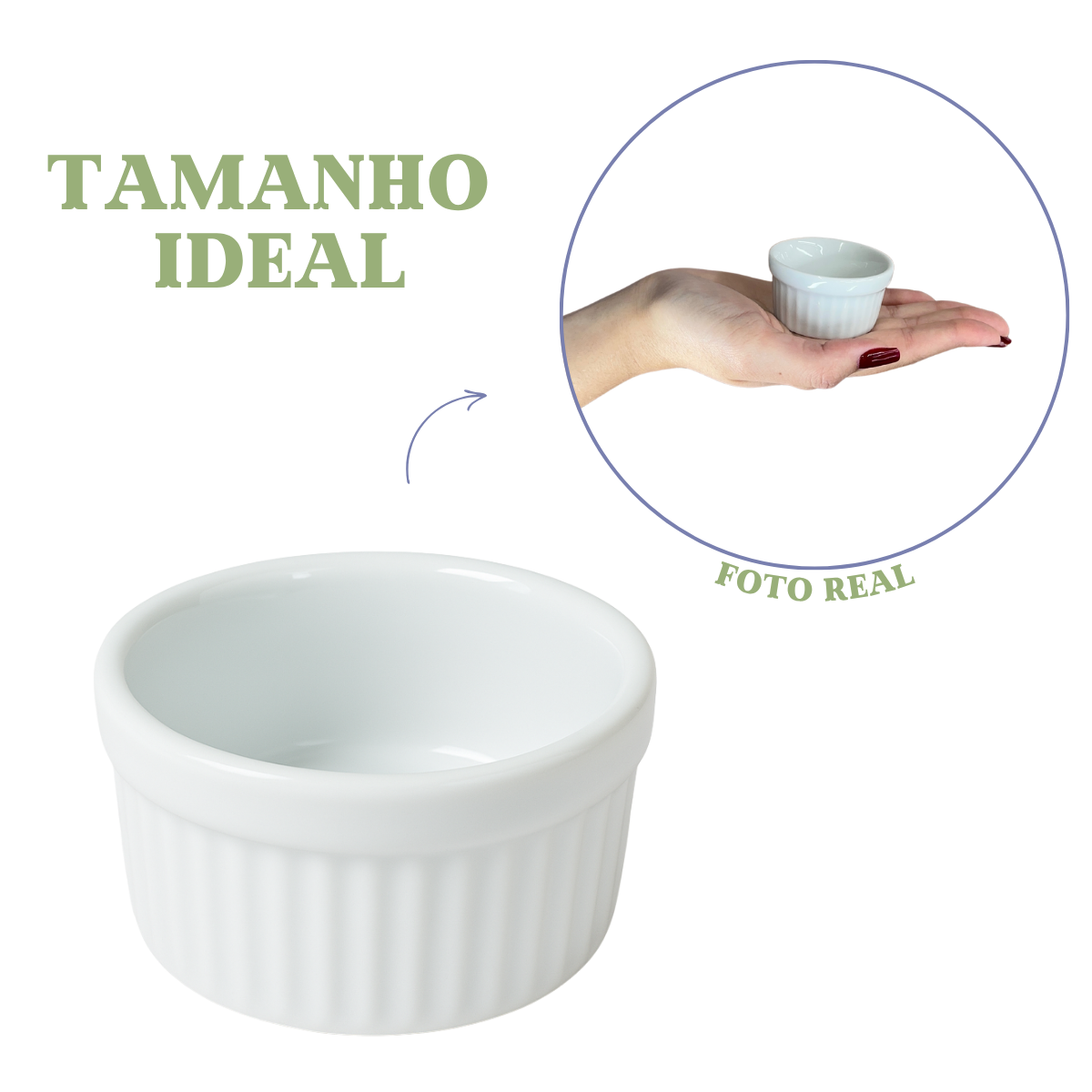Ramekim porcelana 40ml 2°Linha