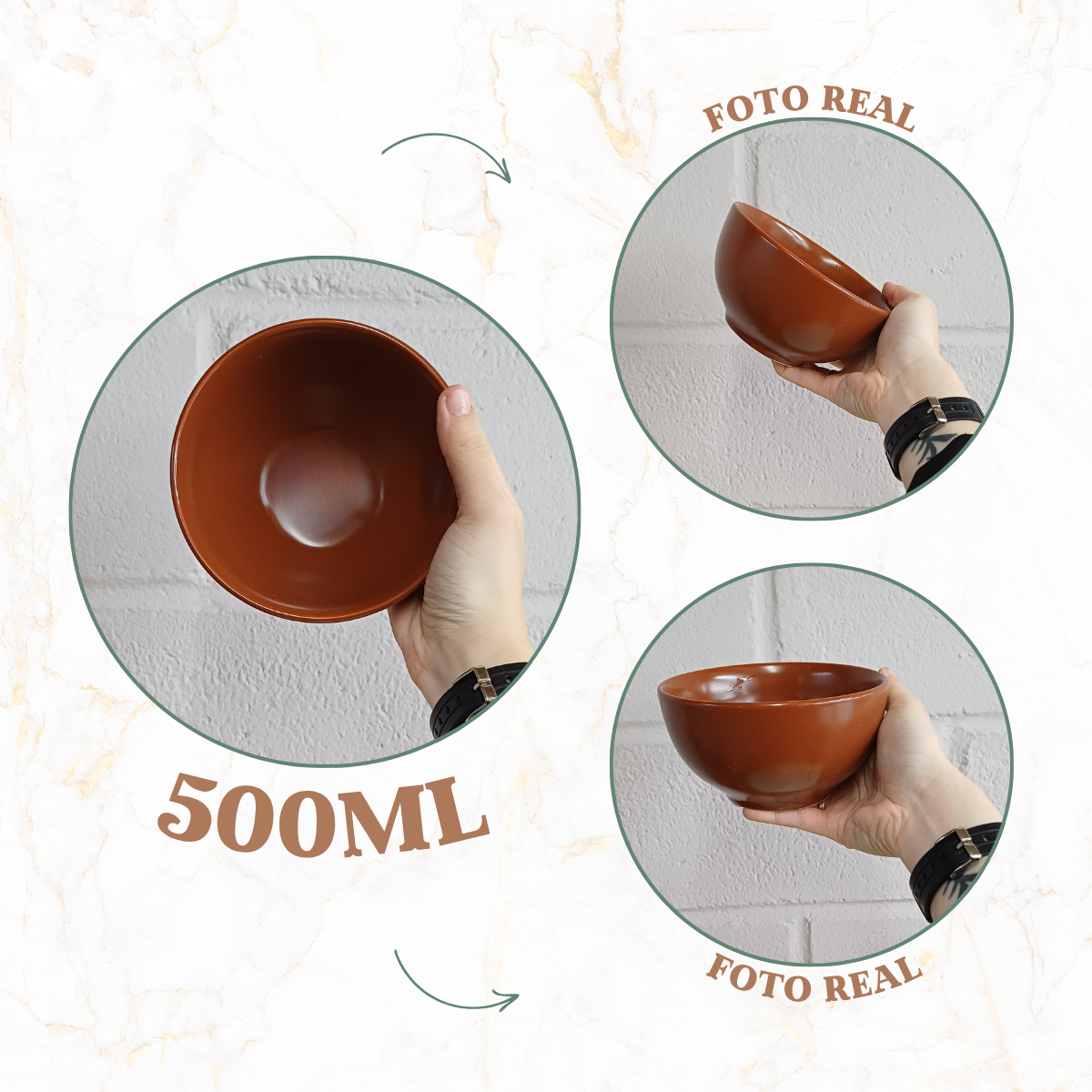 Cumbuca Ceramica Refrataria 500ml