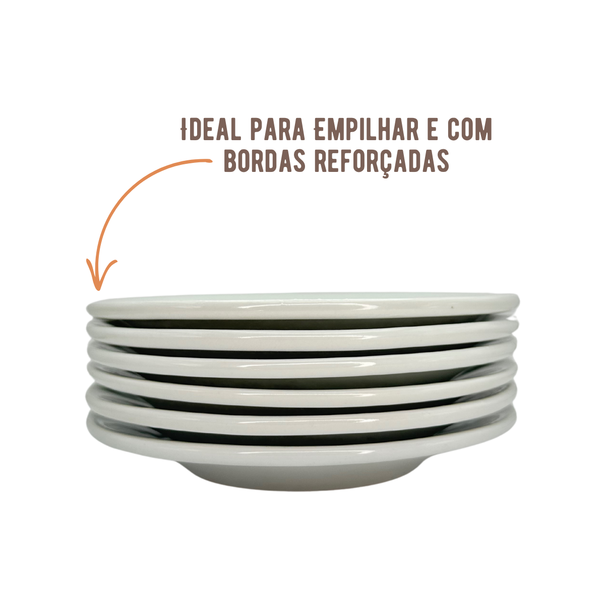 Prato Porcelana Pão 16,5cm 2°Linha