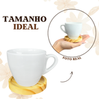 Xicara porcelana com pires 200ml