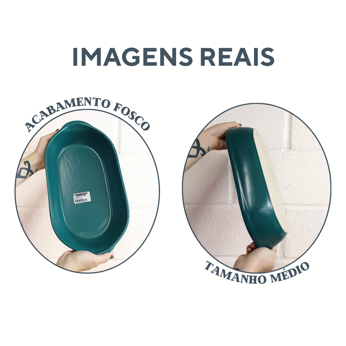 Travessa Oval G Jade de Cerâmica 2,3L