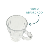 Xicara de Chá Vidro 190ml - A Gourmet