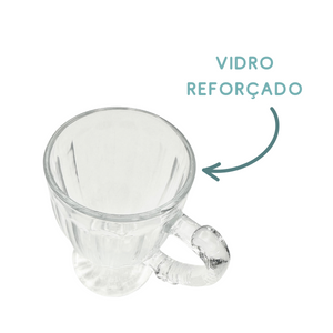 Xicara de Chá Vidro 190ml - A Gourmet