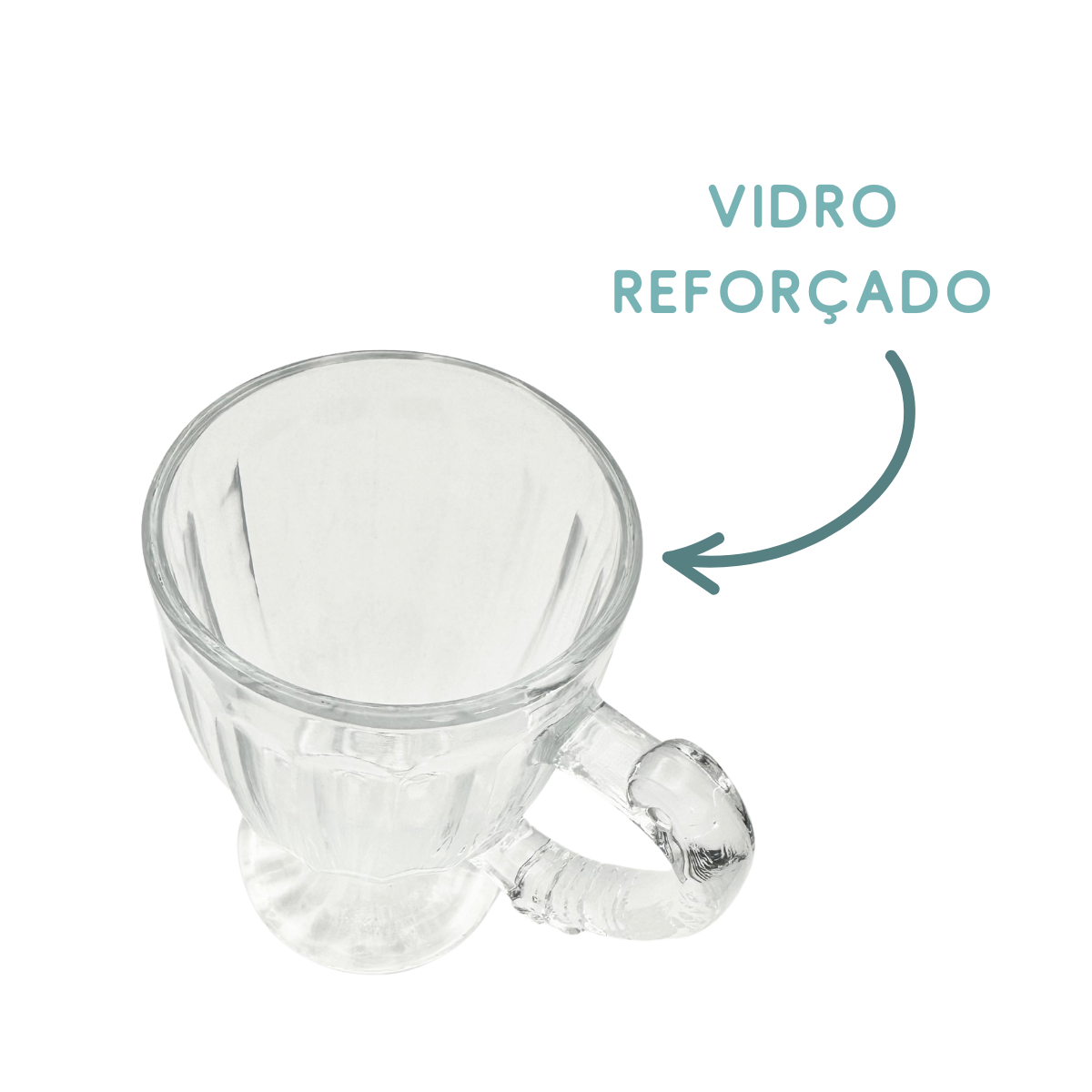 Xicara de Chá Vidro 190ml - A Gourmet