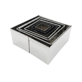 Jogo Cortador Quadrado Aço Inox 7 peças