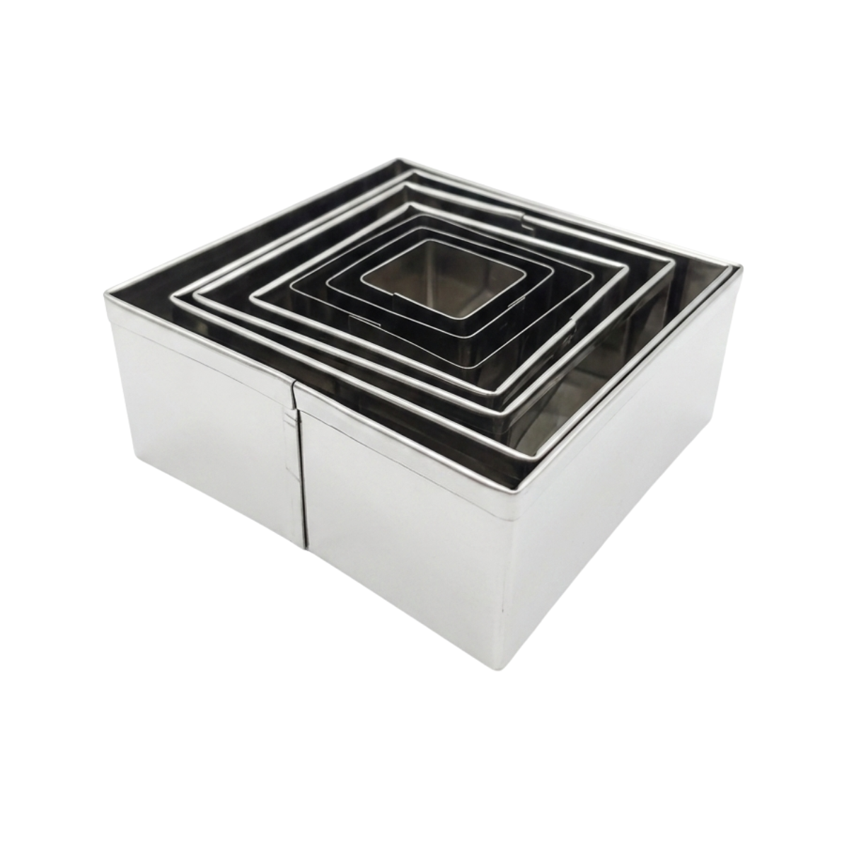 Jogo Cortador Quadrado Aço Inox 7 peças