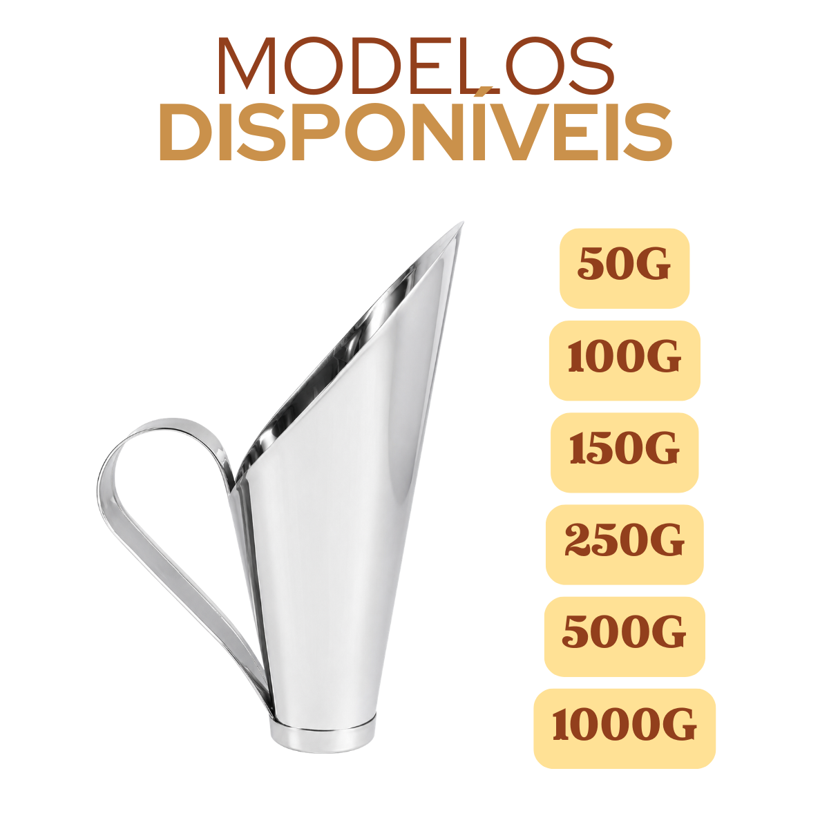 Concha de Cereais Aço Inox 250g