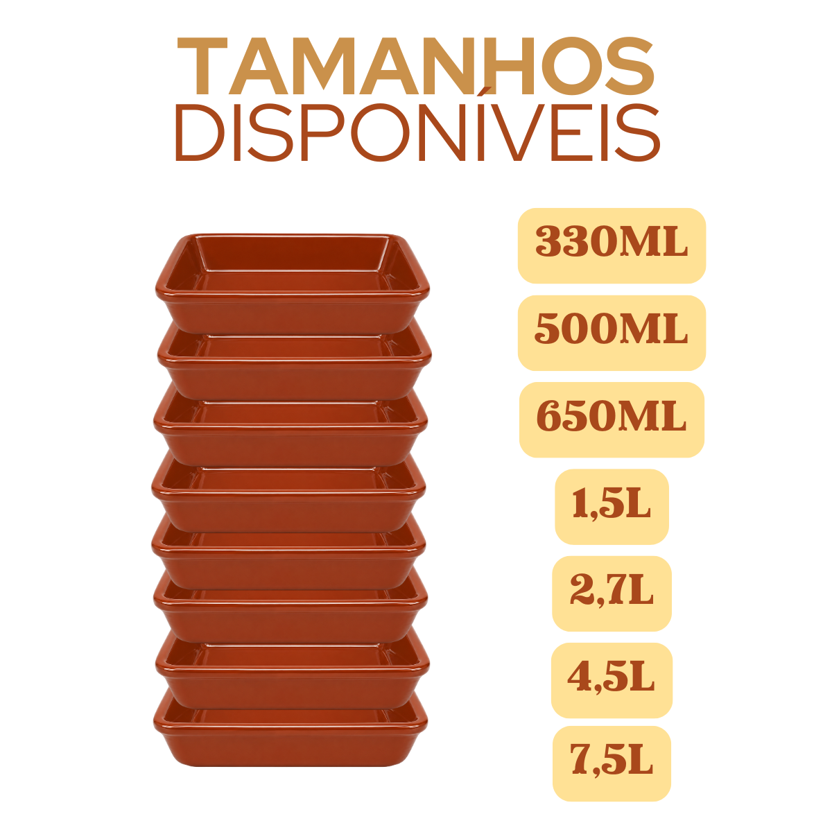 Assadeira Principado Cerâmica 650ml