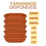 Assadeira Oval Cerâmica 400ml