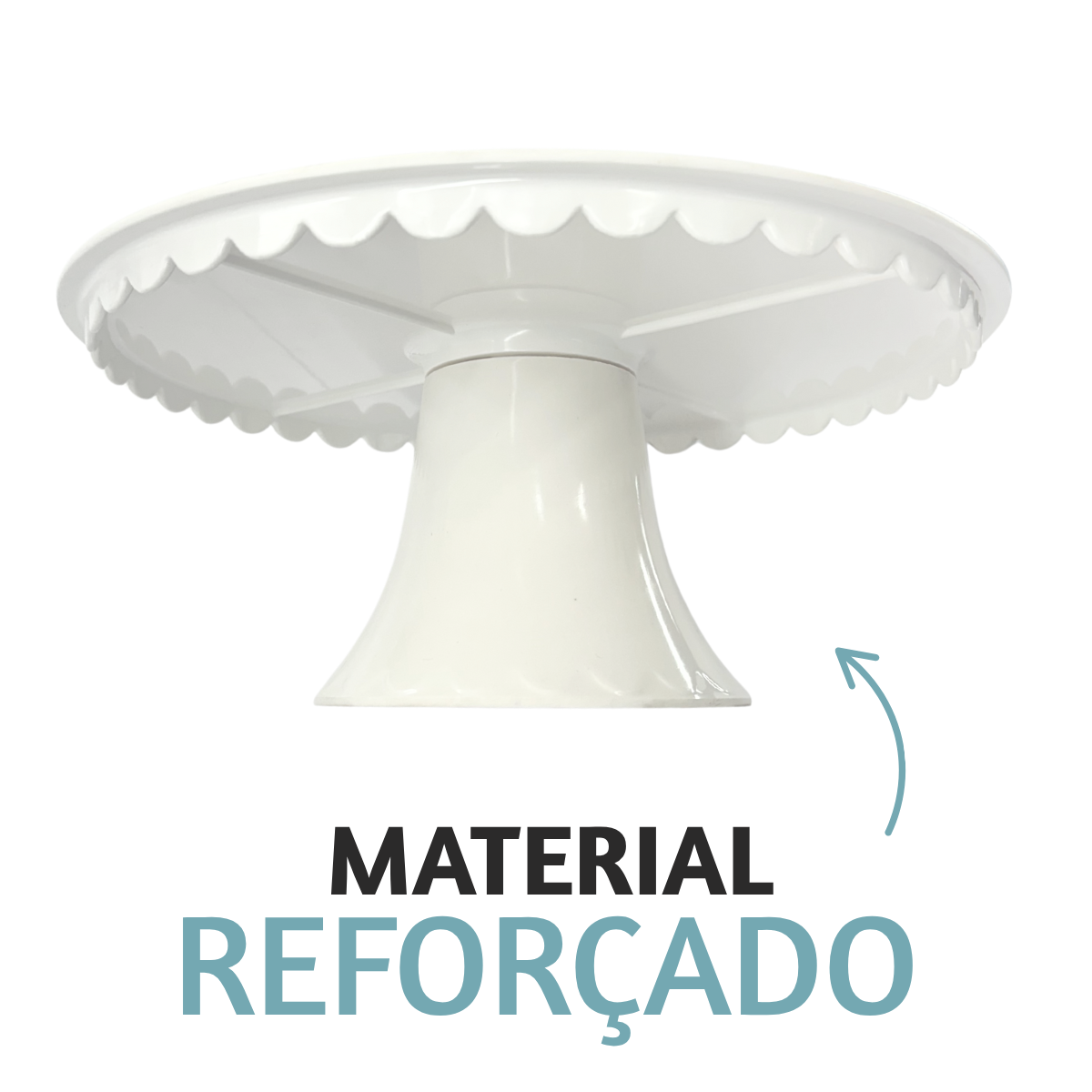 Suporte Para Bolo Com Pé Melamina