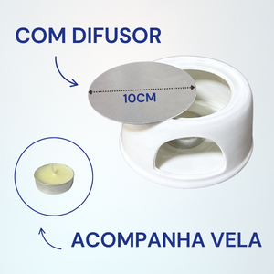 Conjunto Fondue 6 Peças Porcelana Casal - A Gourmet