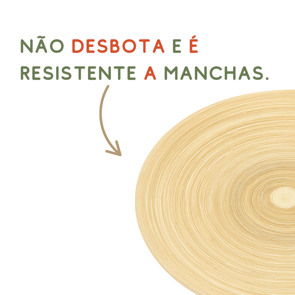 Travessa Redonda Bambu Eco 25cm Tuut Travessa