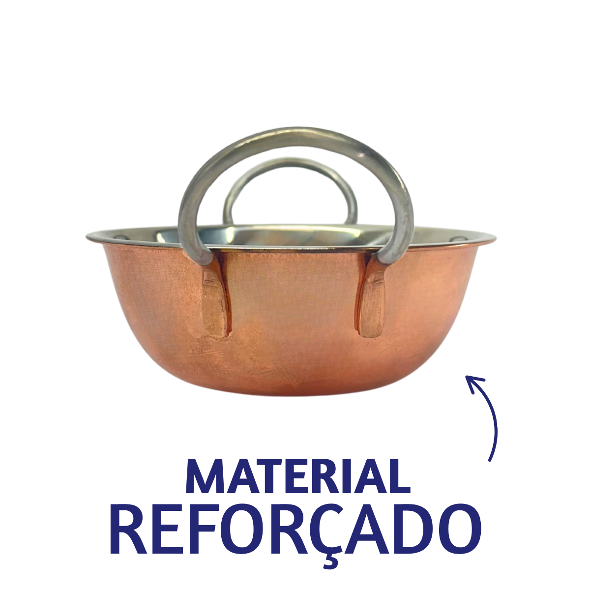 Tachinho mini caçarola inox cor cobre 450ml