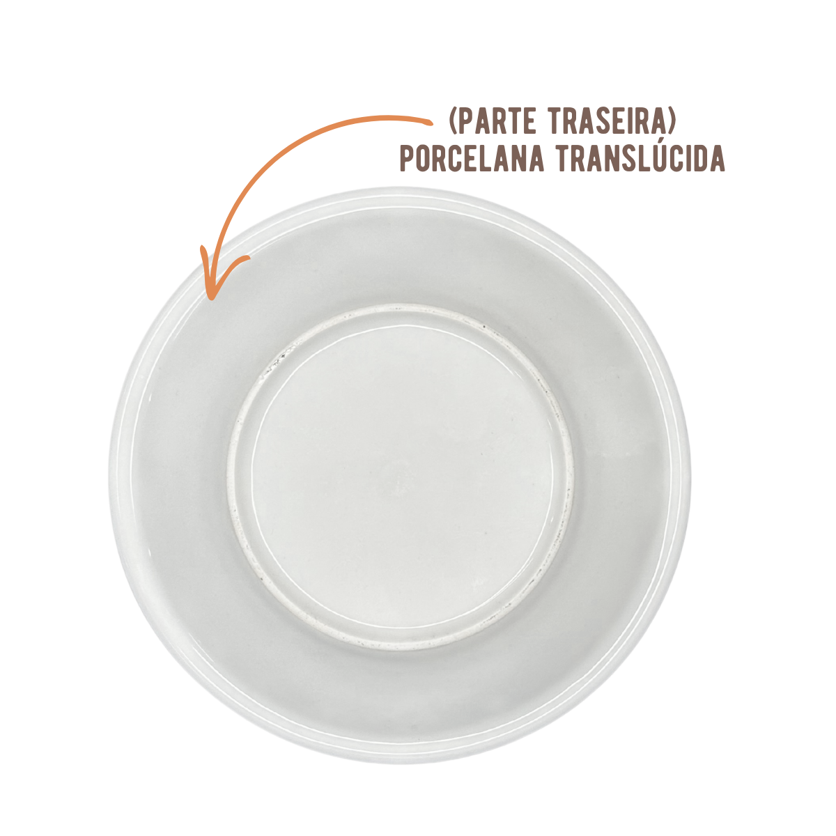 Prato Porcelana Pão 16,5cm 2°Linha