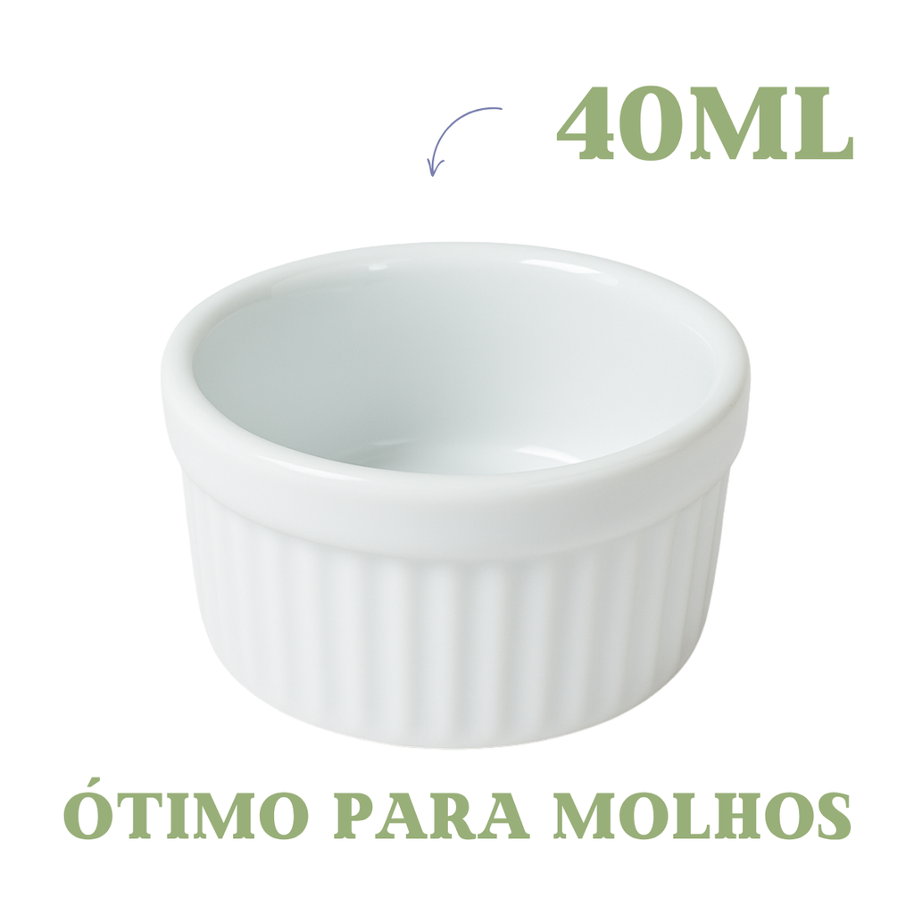Ramekim porcelana 40ml 2°Linha