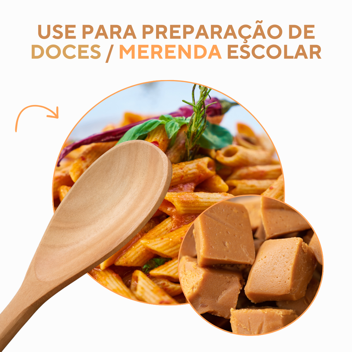 Colher de Pau 60cm Madeira