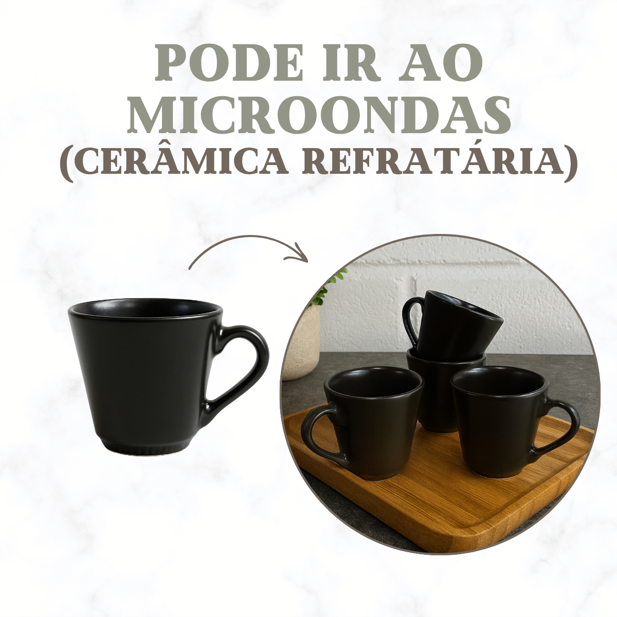 Xicara Café Cerâmica Refratária 70ml