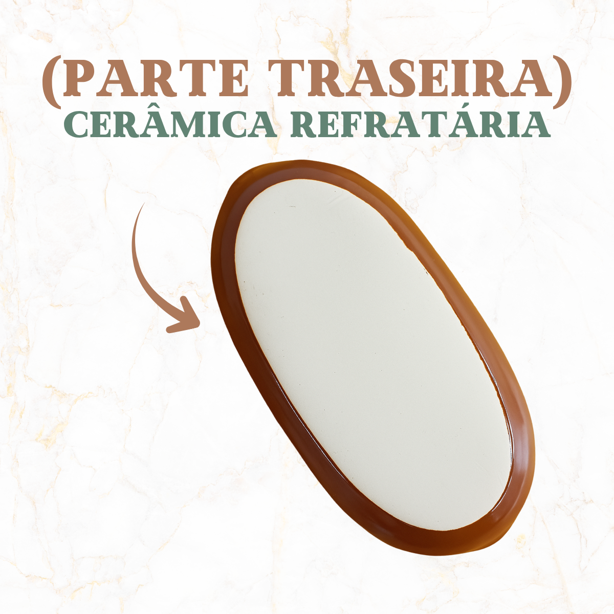 Travessa Mini Oval Ceramica 300ml