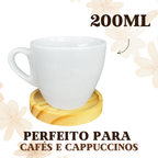 Xicara porcelana com pires 200ml