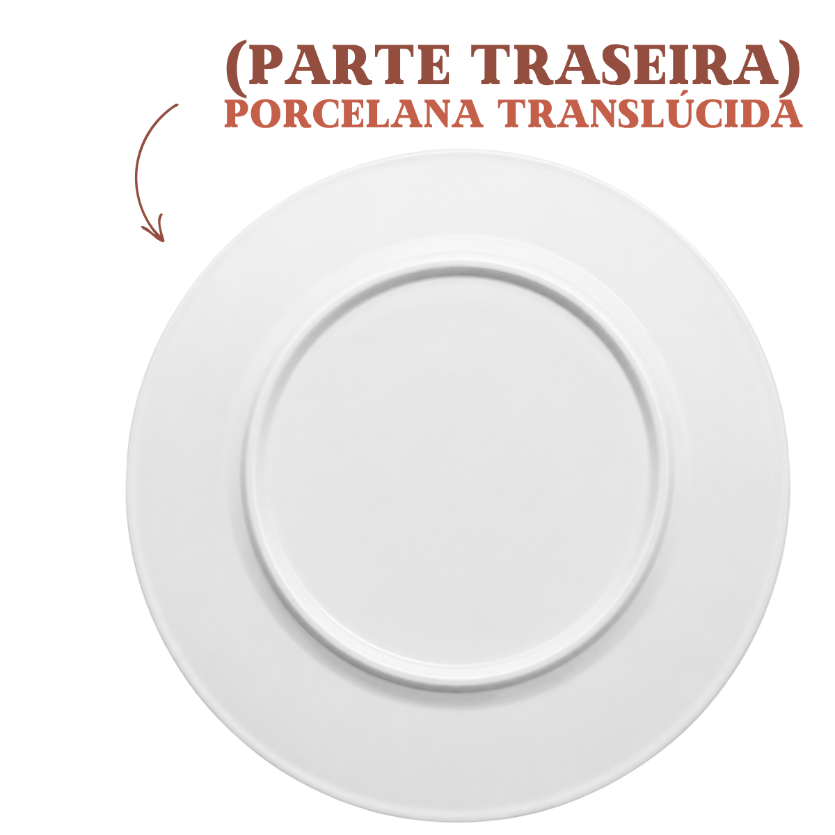 Prato Massa Fundo Porcelana 2°Linha