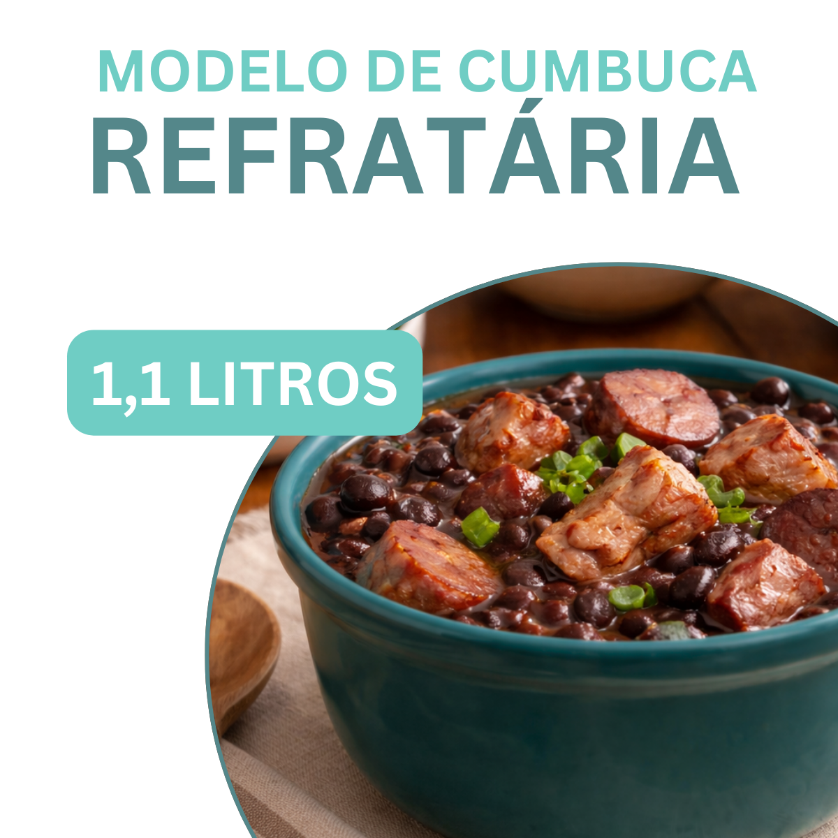 Cumbuca Cerâmica Refrataria Jade