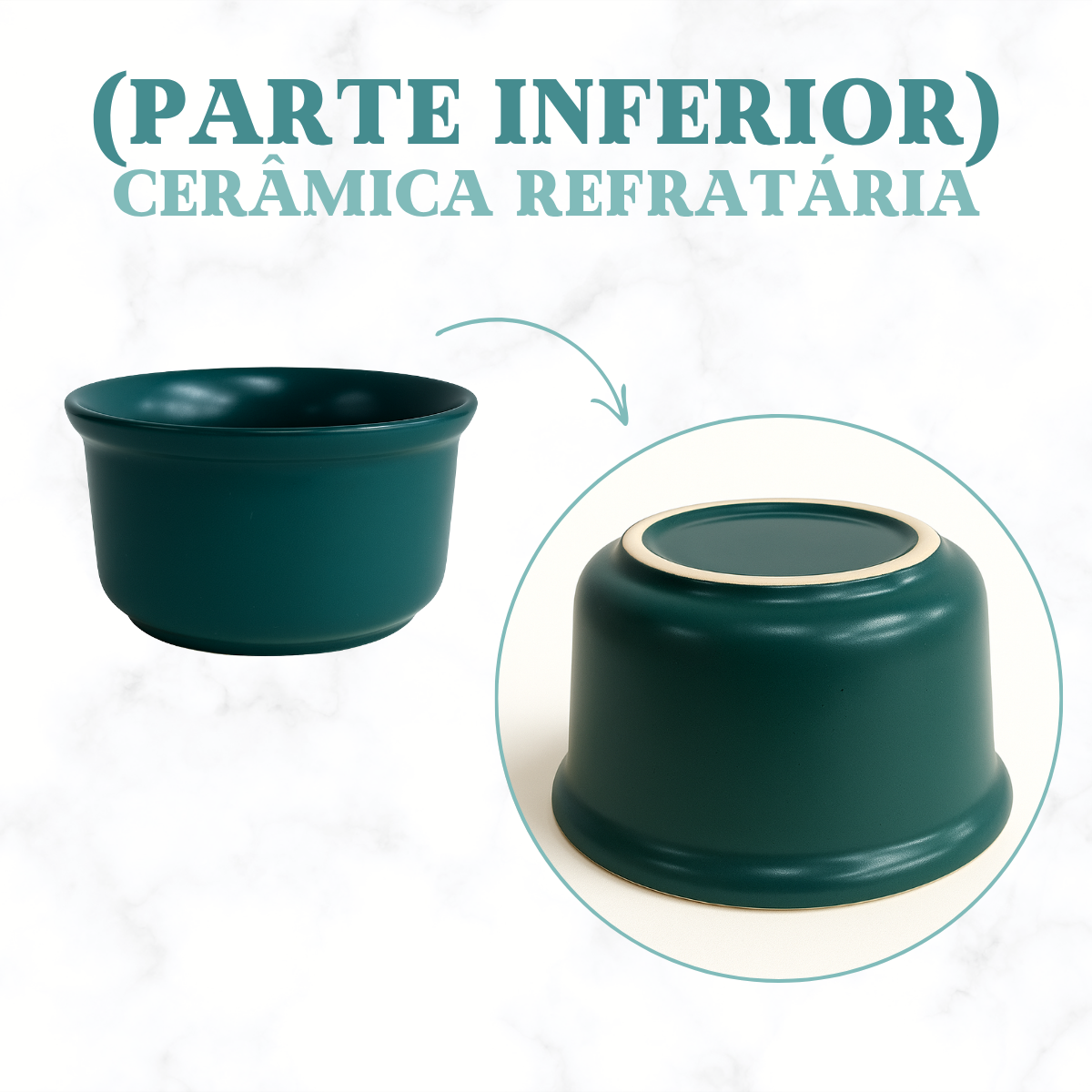Cumbuca Ceramica Jade 500ml