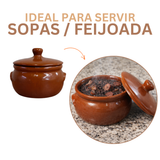 Caçarola Refrataria C/ Tampa 1 Litro