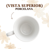 Xicara porclena 230ml pires madeira