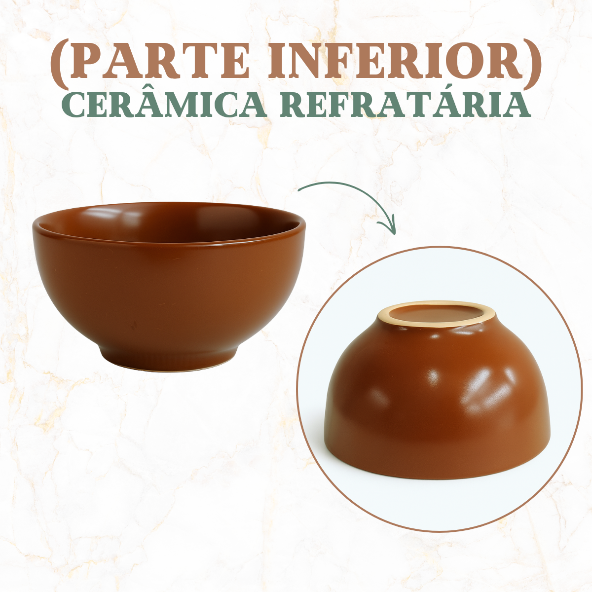 Cumbuca Ceramica Refrataria 500ml