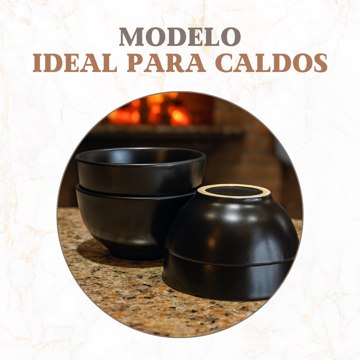 Cumbuca Cerâmica Caldo Petróleo 500ml