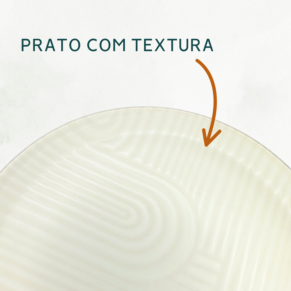 Prato Raso Flat Zen Cerâmica Oxford - A Gourmet
