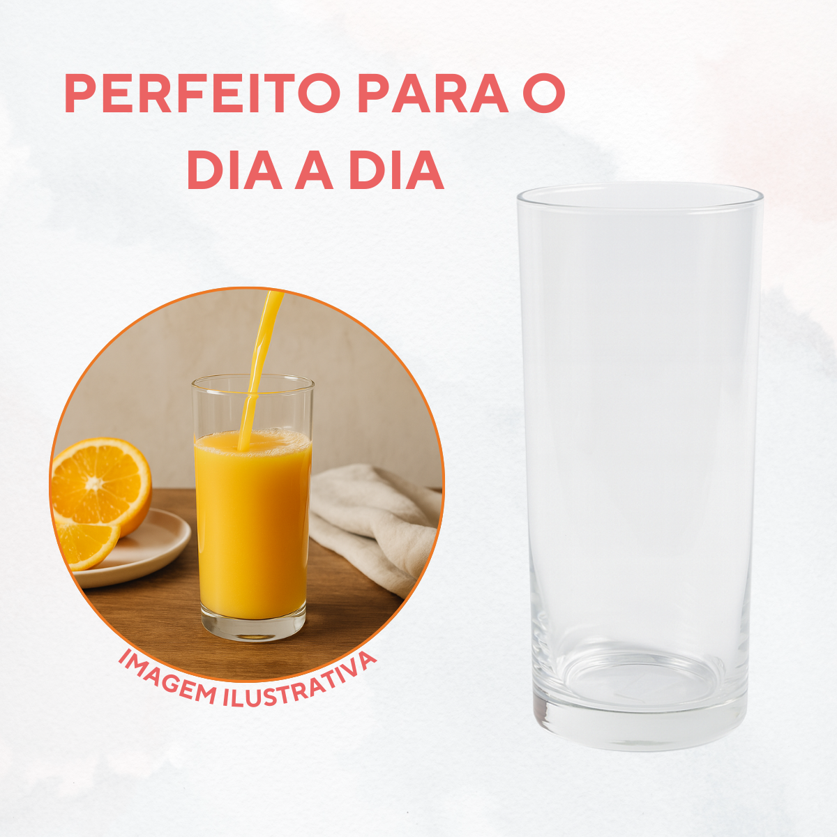 Copo Cylinder LD de Vidro 350ml