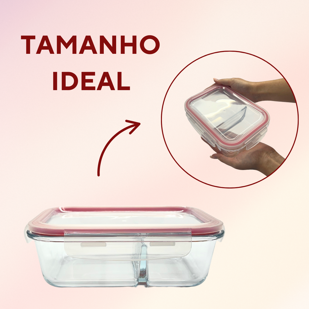 Pote de Vidro Hermético Tampa Vedação 1L - A Gourmet