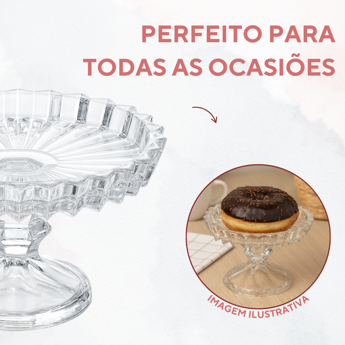 Prato cristal pequeno Servir