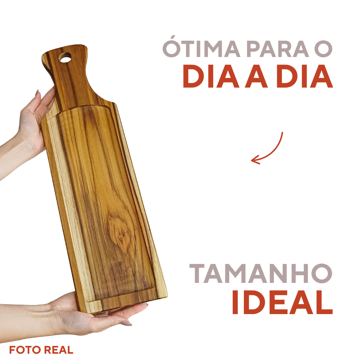 Tabua Madeira Teca Retangular