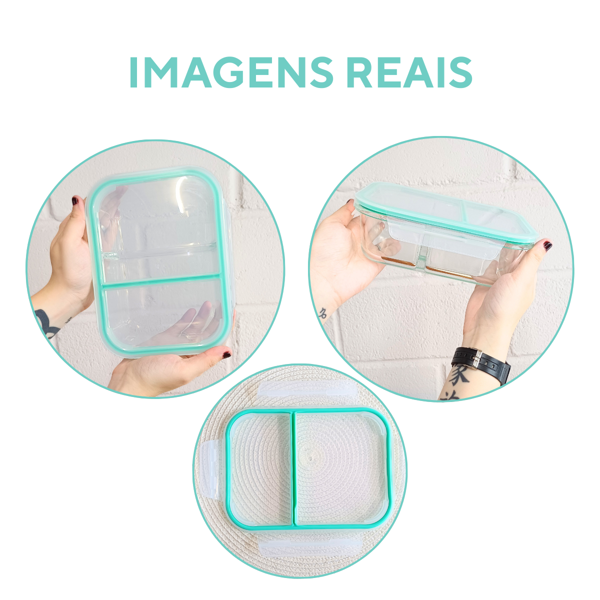 POTE HERMETICO VIDRO 2 DIVISORIAS