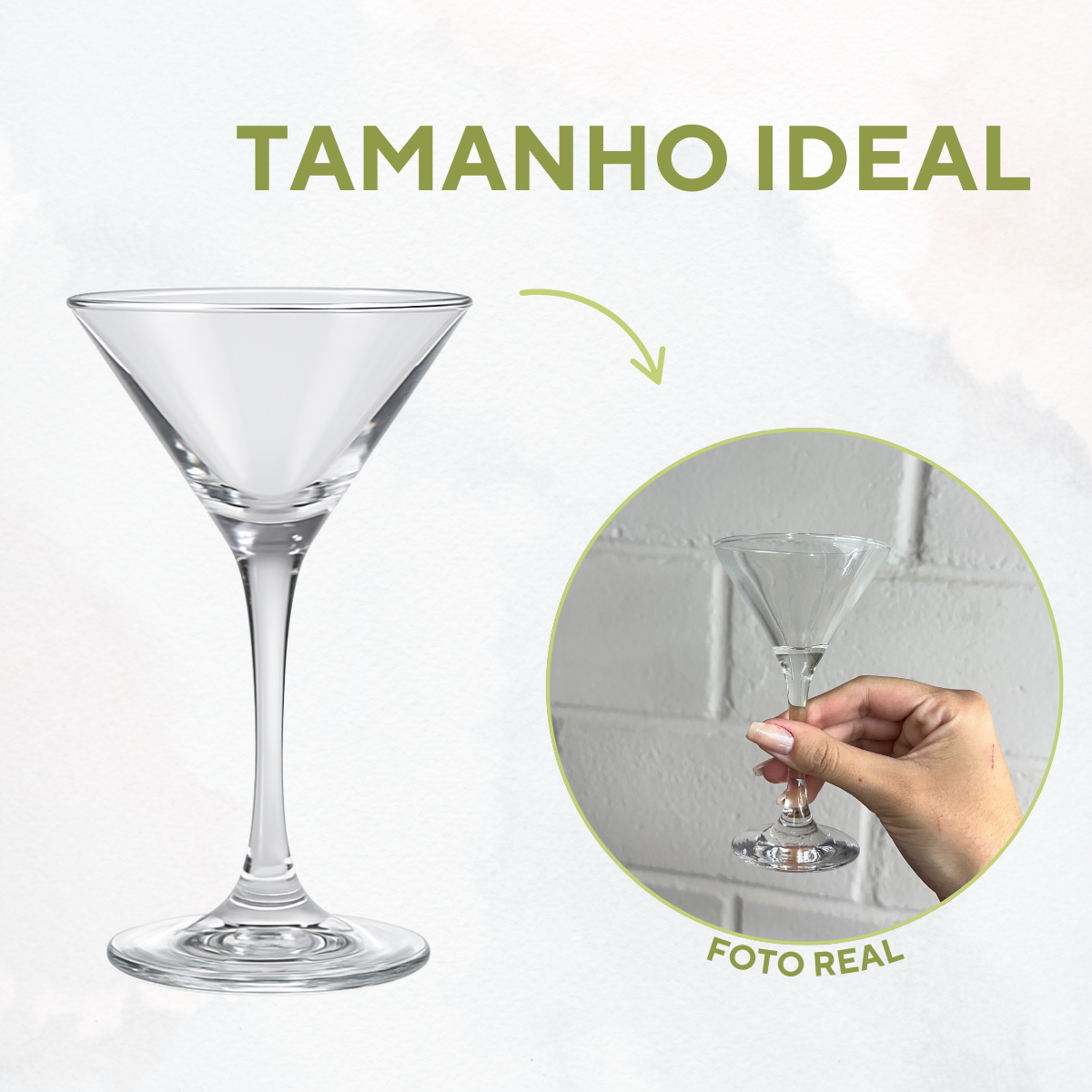 Mini Taça Martini 100ml de Vidro
