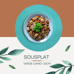 Sousplat Azul 33cm de Polipropileno GZT