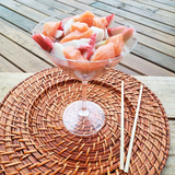 Sousplat Retangular Rattan e Bambu GZT