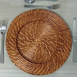 Sousplat Retangular Rattan e Bambu GZT