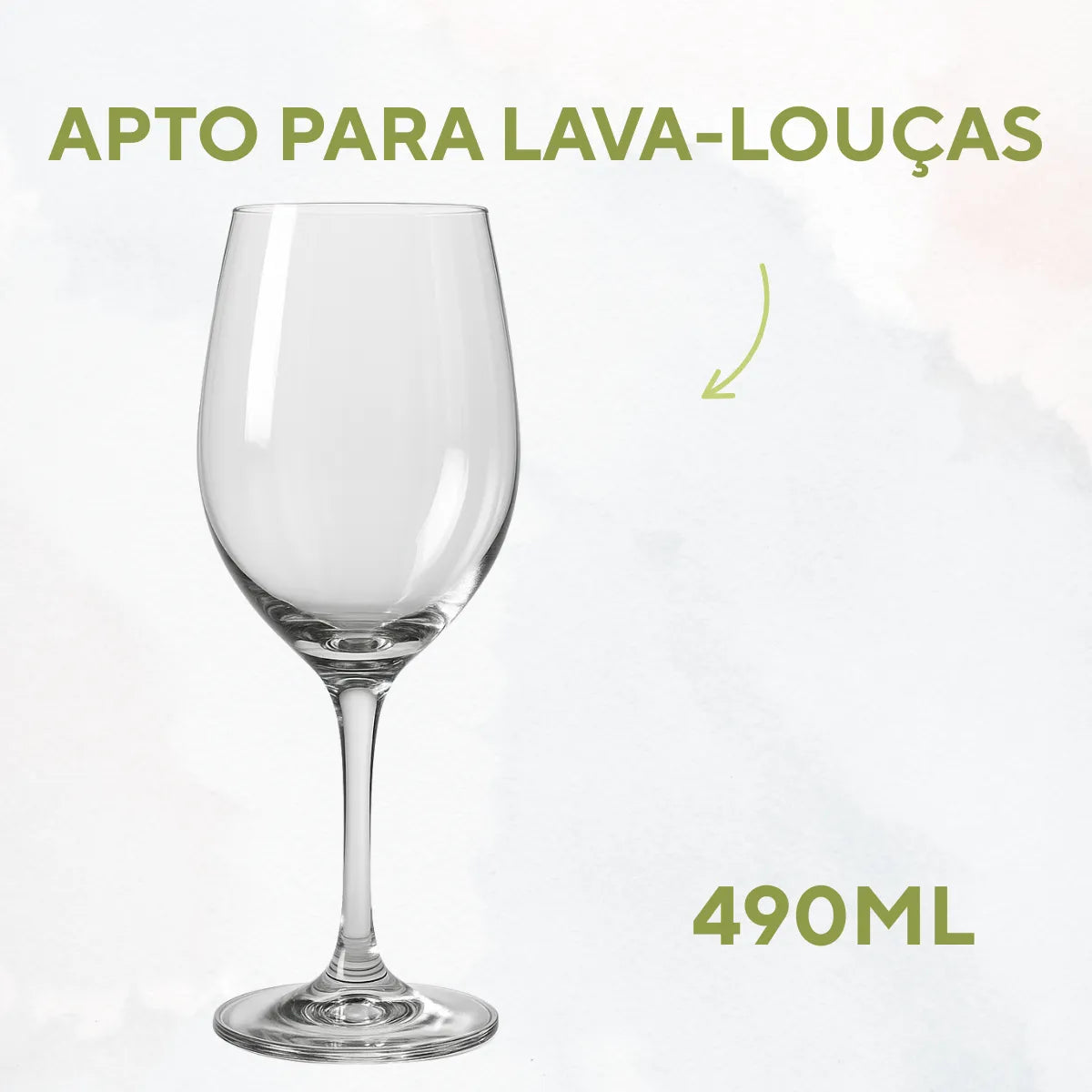 Taça Água Barone 490ml Vidro