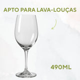 Taça Água Barone 490ml Vidro