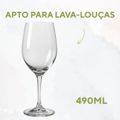 Taça Água Barone 490ml Vidro